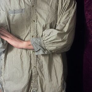 We The Free Striped Button Down Shirt